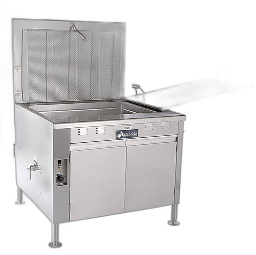 Avalon (ADF34-G-BA) 34" X 24" NATURAL GAS FRYER, ELECTRONIC IGNITION, Right Side Drain Board with Submerge Screen Bakery Wholesalers