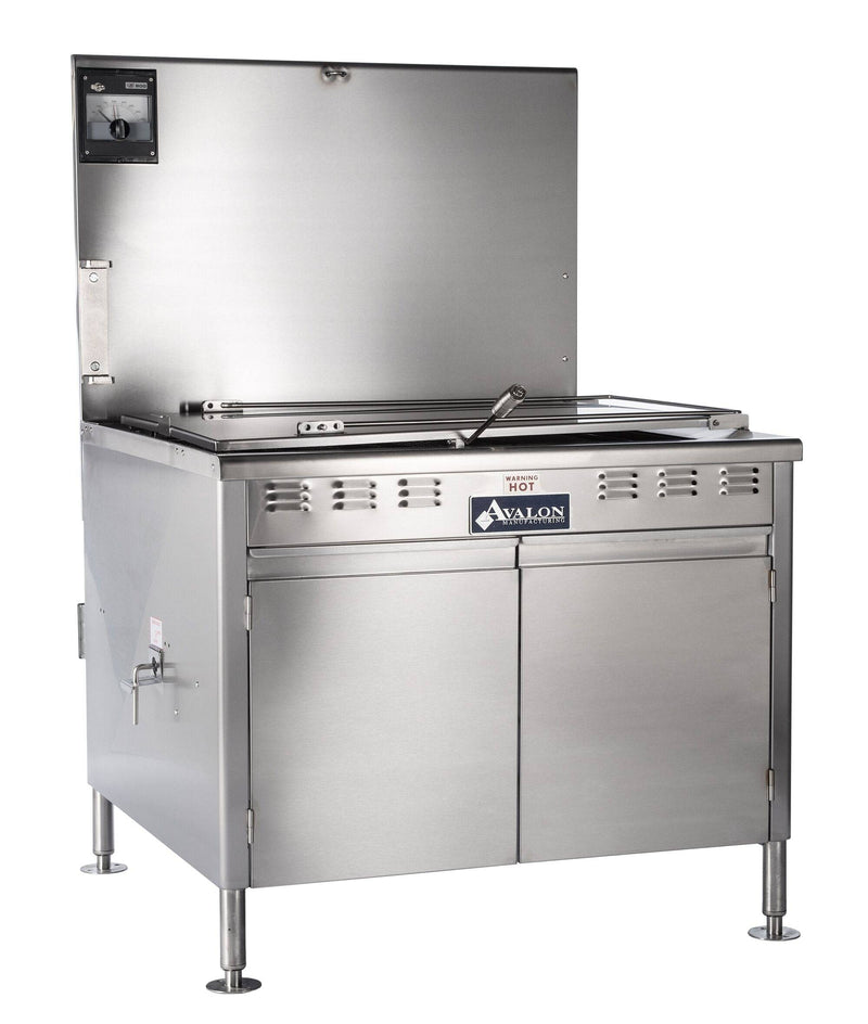 Avalon (ADF34-G-P) 34" X 24" PROPANE GAS FRYER, STANDING PILOT, Right Side Drain Board With Submerge Screen Bakery Wholesalers