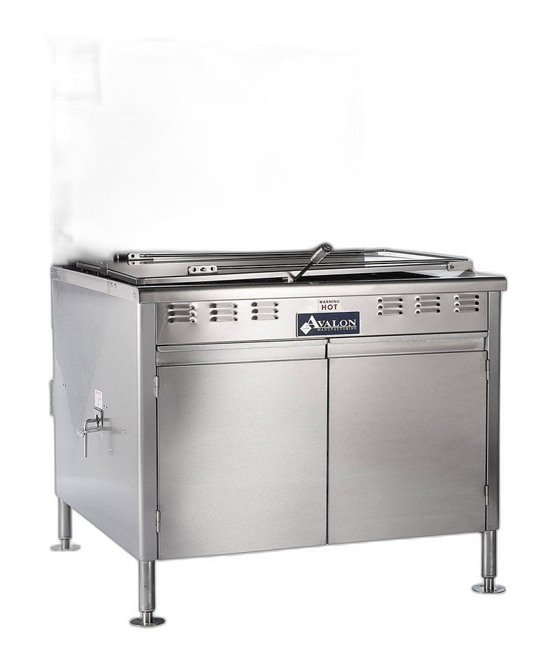 Avalon (ADF34-G-P) 34" X 24" PROPANE GAS FRYER, STANDING PILOT, Right Side Drain Board With Submerge Screen Bakery Wholesalers