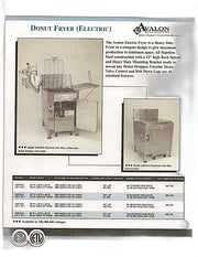 Avalon (ADF26-E-3) 18" X 26" Donut Fryer, Electric (3 phase), Left Side Drain Board with Submerge Screen Bakery Wholesalers