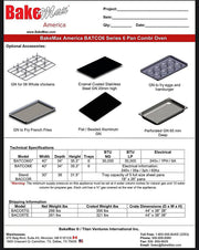 BakeMax (BATCO6E) Series Combi Oven Bakery Wholesalers