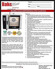 BakeMax (BATCO6E) Series Combi Oven Bakery Wholesalers