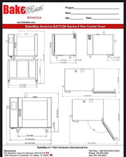 BakeMax (BATCO6E) Series Combi Oven Bakery Wholesalers