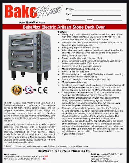 Bakemax (BMDDDP1) Proofing Cabinet for BMSD Series Deck Ovens Bakery Wholesalers