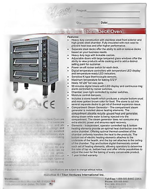 Bakemax (BMDDDP1) Proofing Cabinet for BMSD Series Deck Ovens Bakery Wholesalers