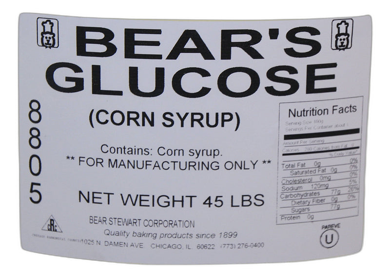 Bear Stewart- Glucose Syrup/ Corn Syrup 45 LBS Bakery Wholesalers