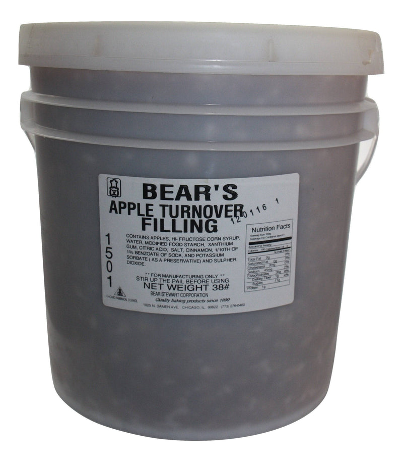 Bear Stewart Premium Apple Turnover Filling- 38 pound pail Bakery Wholesalers