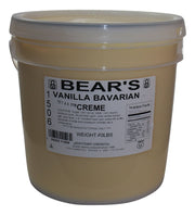 Bear Stewart Vanilla Bavarian Crème Pastry, Pie and Cake Filling- 20 Pound Pail Bakery Wholesalers