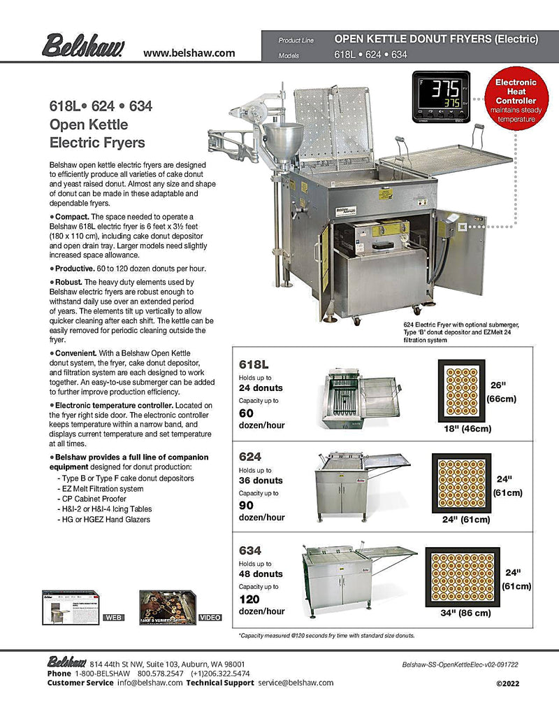634 DONUT FRYER (ELECTRIC) Bakery Wholesalers