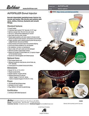Belshaw Jelly Filler - AutoFiller Filler Base Only (does not include a hopper-as shown) Bakery Wholesalers