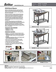 HG18EZ Glazer with Drain Tray and EZ Lift Applicator with one 17" x 25" Glazing Screen Bakery Wholesalers
