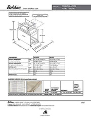 HG18EZ Glazer with Drain Tray and EZ Lift Applicator with one 17" x 25" Glazing Screen Bakery Wholesalers
