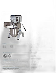 20 Quart Stainless Steel Floor Model Blakeslee Food Mixer Model F-20-SS Bakery Wholesalers