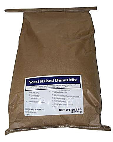 Blue label Raised donut mix free sample-5 pounds free, just pay for shipping & handling Bakery Wholesalers