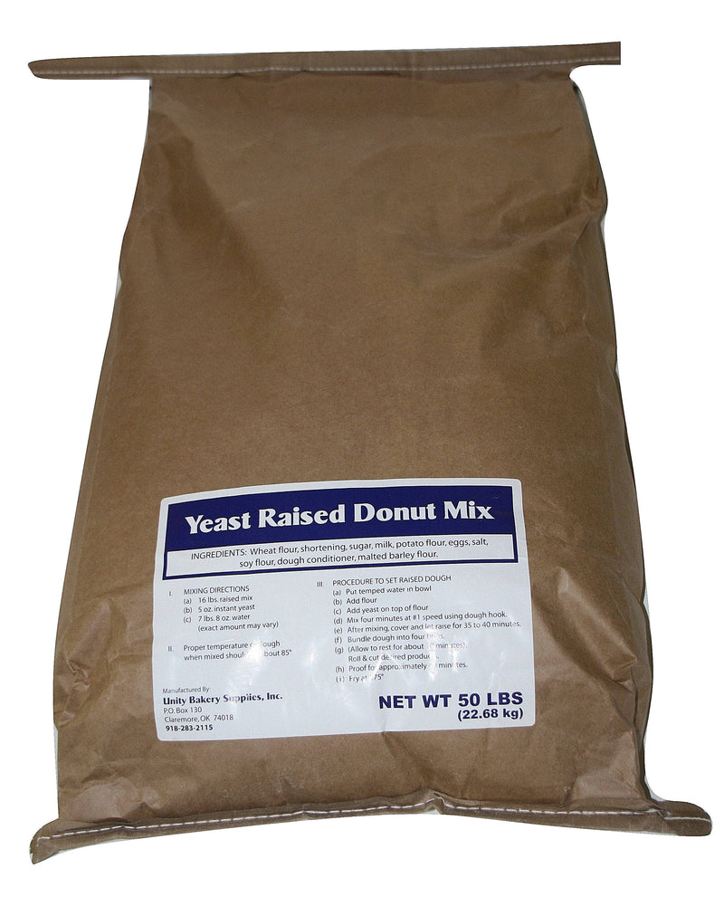 Blue Label Yeast Raised (Table Cut) Donut Mix 50# Bakery Wholesalers