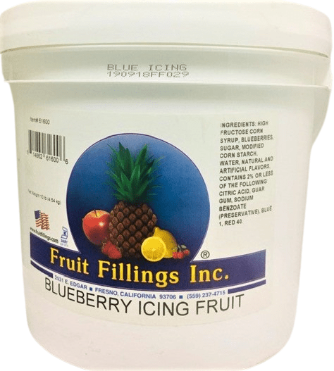 Blueberry Icing Fruit made by Fruit Fillings Inc. 10 pounds Bakery Wholesalers