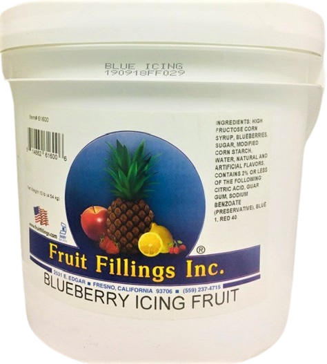 Blueberry Icing Fruit hecho por Fruit Fillings Inc. 10 libras