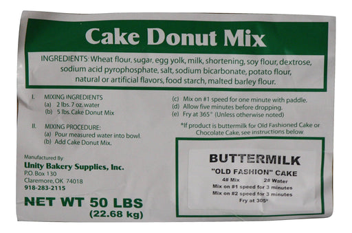 Buttermilk "Old Fashioned" Style Cake Donut Mix Bakery Wholesalers