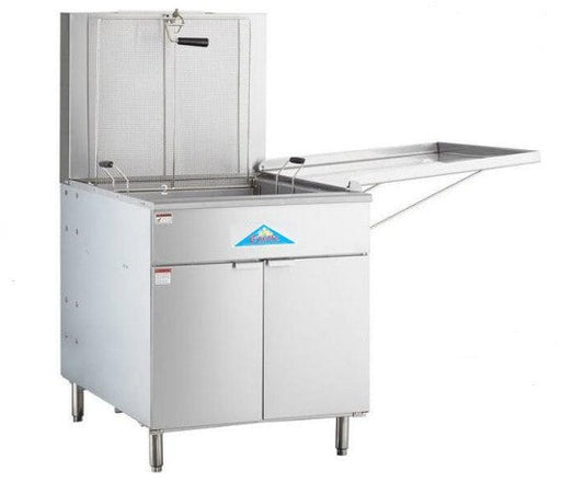 Comstock-Castle CC-GDF30 30" Gas Floor Model Donut Fryer, 24" x 24" Fry Pot, 150–210 lb. Fat Capacity, Thermostatic Controls, Stainless Steel Front, 120,000 BTU - Bakery Wholesalers