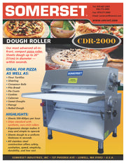 CDR-2000 Dough Roller / Double Pass- Front Operated - Bakery Wholesalers