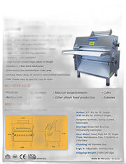 CDR-2000 Dough Roller / Double Pass- Front Operated - Bakery Wholesalers
