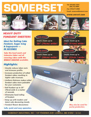 CDR-300F Fondant Sheeter - Bakery Wholesalers