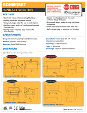 CDR-300F Fondant Sheeter - Bakery Wholesalers