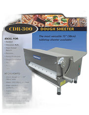 CDR-300 Dough Sheeter 15" wide Table-Top Sheeter - Bakery Wholesalers