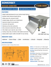 CDR-300 Dough Sheeter 15" wide Table-Top Sheeter - Bakery Wholesalers