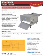CDR-700 Dough Sheeter featuring 20" Wide Rollers - Bakery Wholesalers