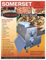 CDR-1500 Dough Roller / Double Pass- Side Operated - Bakery Wholesalers