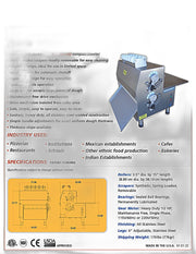 CDR-1500 Dough Roller / Double Pass- Side Operated - Bakery Wholesalers