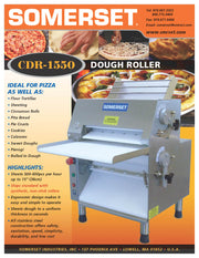 CDR-1550 Dough Roller / Double Pass- Front Operated - Bakery Wholesalers