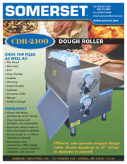 CDR-2100 Dough Roller / Double Pass- Side Operated - Bakery Wholesalers