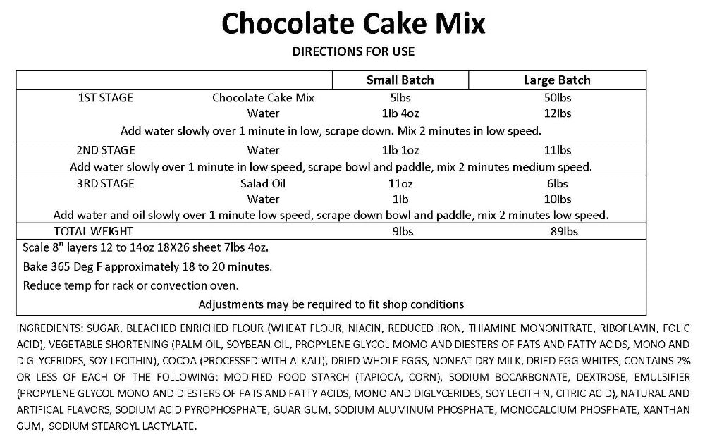 Pride Chocolate Sheet Cake / Cupcake Mix de Best Brands