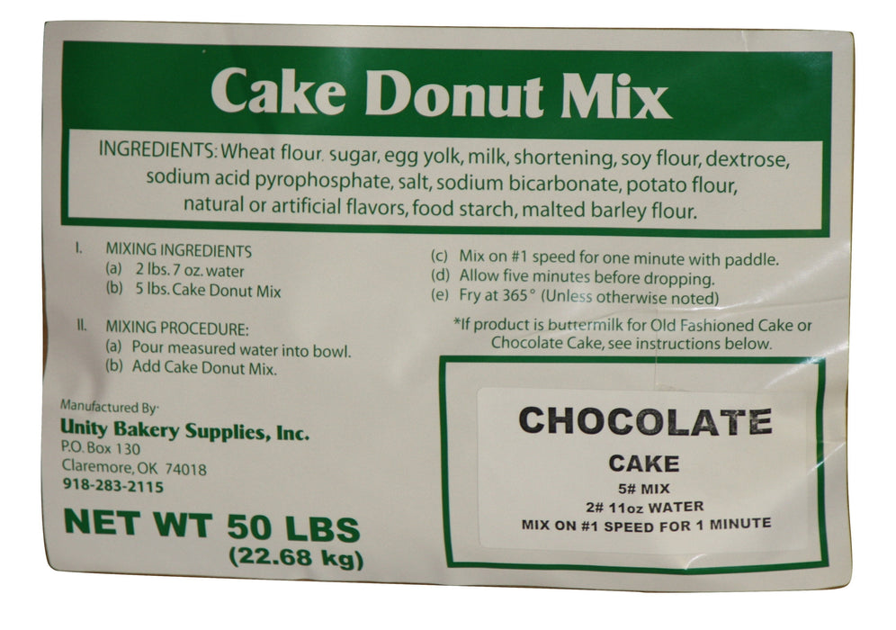 Bulk Chocolate Cake Donut Mix (Seasonal)40 X 50# Bags