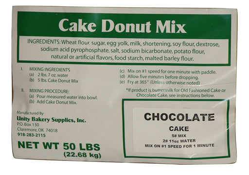Bulk Chocolate Cake Donut Mix (Seasonal)40 X 50# Bags Bakery Wholesalers