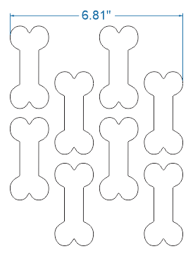 Dog bone 2 row donut cutter Bakery Wholesalers