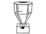 Edhard F-5003 6 quart hopper single Spout includes (Single 7/16"D x 3 1/2"L F-3094 Spout) Bakery Wholesalers