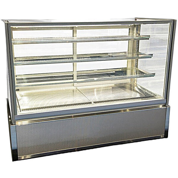 Federal Industries (ITD6034-B18)-Non-Refrigerated- 60" x 52"(H) Full Service Case w/Straight Glass 120V - Bakery Wholesalers