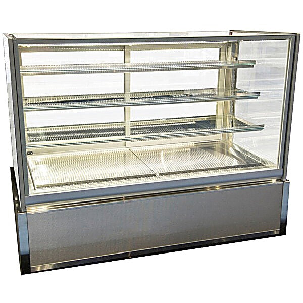 Federal Industries (ITD6034-B18)-Non-Refrigerated- 60" x 52"(H) Full Service Case w/Straight Glass 120V - Bakery Wholesalers