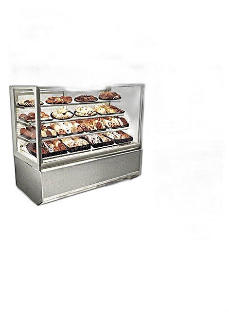 Federal Industries (ITD3634-B18)-Non-Refrigerated- 36" x 52"(H) Full Service Case w/Straight Glass 120V - Bakery Wholesalers