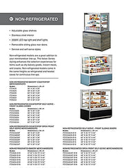 Federal Industries (ITD3626-B18)-Non-Refrigerated- 36" Full Service Case w/Straight Glass 120V - Bakery Wholesalers