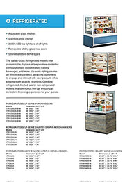 Federal Industries (ITR4834-B18) 52"(H)- 48" Full Service Case w/Straight Glass (Refrigerated) 120V - Bakery Wholesalers