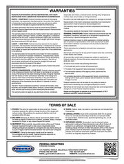 Federal Industries (ITD4834)-Non-Refrigerated- 48" x 34"(H) Counter Case w/Straight Glass 120V - Bakery Wholesalers