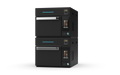 Prática Fit ST Black Double-Stacked Single Electric Ventless High-Speed Commercial Rapid Cook Oven, Countertop Design - Donut-Equipment.com