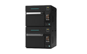 Prática Fit ST Black Double-Stacked Single Electric Ventless High-Speed Commercial Rapid Cook Oven, Countertop Design - Donut-Equipment.com