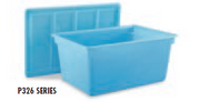 Faribo P439 W/C Food Box with Cover, 23"L x 19"W x 4"H, 5 Gallon - Bakery Wholesalers