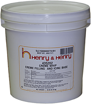 Henry & Henry Marshmallow Creme Whip filling and Icing Base- 18 pounds Bakery Wholesalers