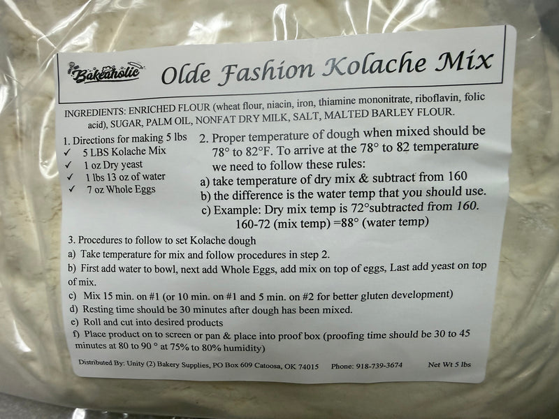 Sample Bakeaholic Olde Fashion Kolache Mix